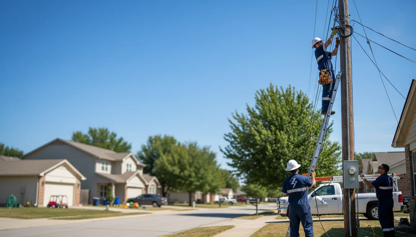 Residential electrician providing installation services in Barstow, TX